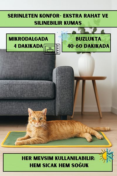PUGALO Thermo Mat Can Be Used Both Cold and Warm 2-in-1 Cat & Dog Cushion