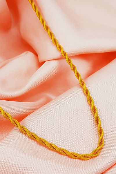 Nev Tasarım Yellow Rope Necklace