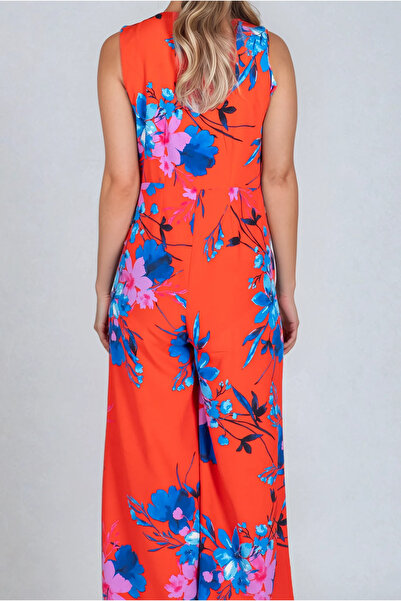 SCREENSHOT Women's 100% Woven Viscose Floral Patterned Jumpsuit / Comfortable and Stylish Design