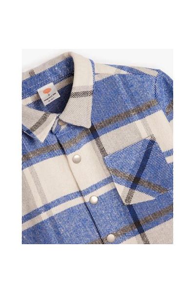 Koton Lumberjack Shirt Long Sleeve Soft Textured Pocket Detail