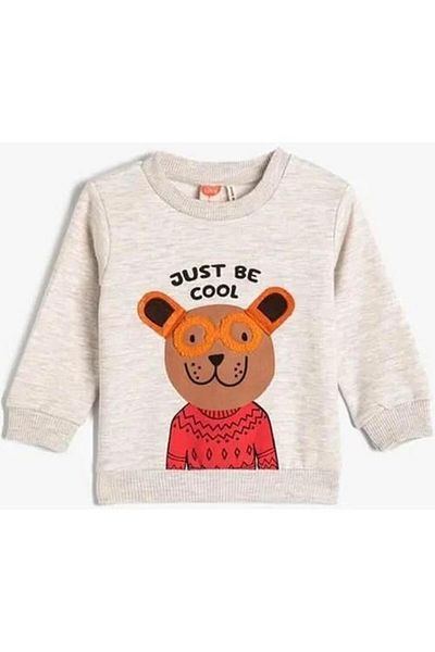 Koton 4wmb10188tk Boy Sweat Beige