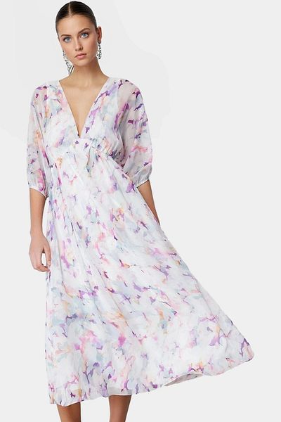 PayBuy Chiffon Maxi Dress Abstract Pattern Comfortable Summer Long Lasting Professional Look High Quality