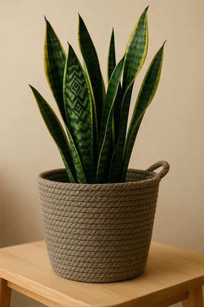 ÖRGÜM Basket Decorative Multi-Purpose Organizer 18X18 cm Plant Not Included