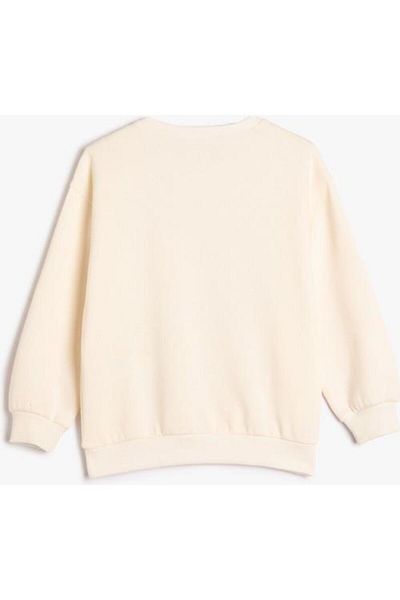 Koton Butterfly Sweatshirt Long Sleeve Crew Neck Printed