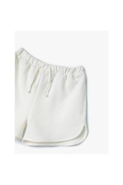 Koton Girl's Ecru Shorts - 4skg40070ak