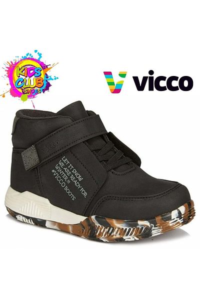 Vicco Μαύρες Παιδικές Ορθοπεδικές Μπότες Dallas