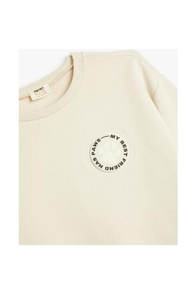 Koton Crew Neck Printed Basic Sweatshirt