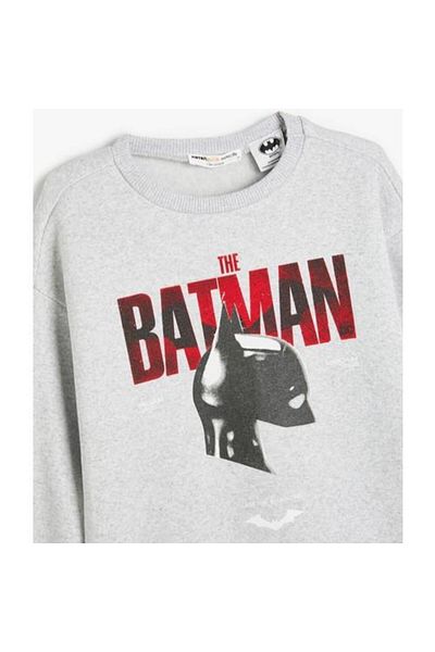 Koton Licencovaná mikina s dlouhým rukávem Batman s potiskem