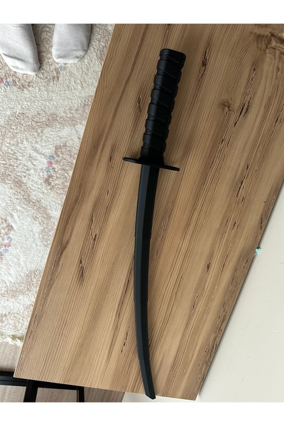 SONMEZSTORE 3D Katlanabilir Oyuncak Samuray Katana, Samuray Kılıcı 70cm Siyah Renk
