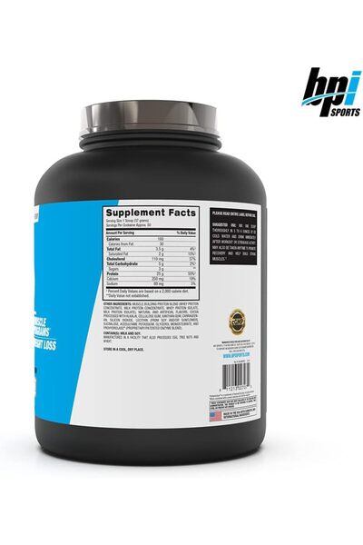 BPI SPORTS Whey Hd Ultra Premium Protein Powder, Chocolate Cookie, 4.2 Pound (1.9 KG)