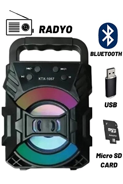 Genel Markalar Uygunaal03-taşınabilir Mini Işıklı Bluetooth Hoparlör Kts-1057...