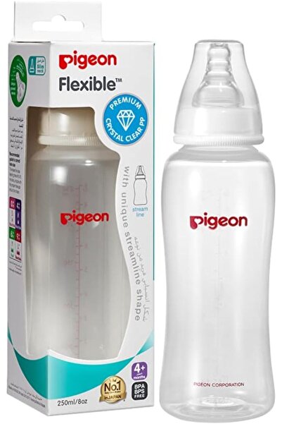 Pigeon Botlle Plastic 250ml Flexible (266529) --- بيجون رضاعة بلاستيك 250مل س...