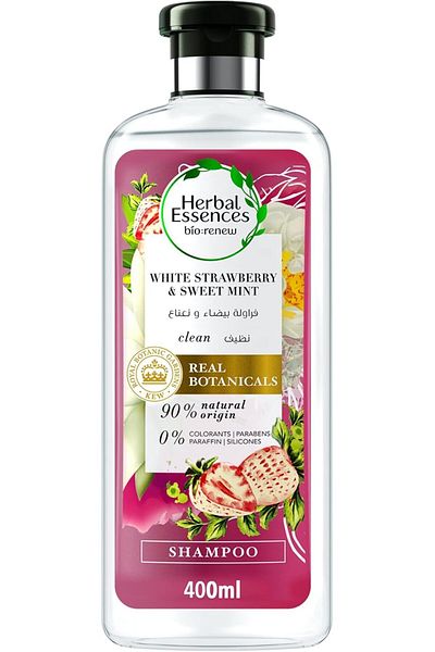 Herbal Essences هربل ايسنسيز شامبو نقاء بالفراولة البيضاء والنعناع 400مل