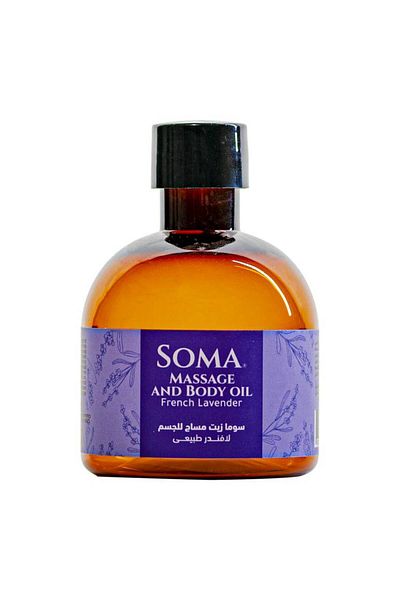 Soma Massage Body Oil Lavender 170ml (1485) --- سوما زيت مساج للجسم لافندر 170مل