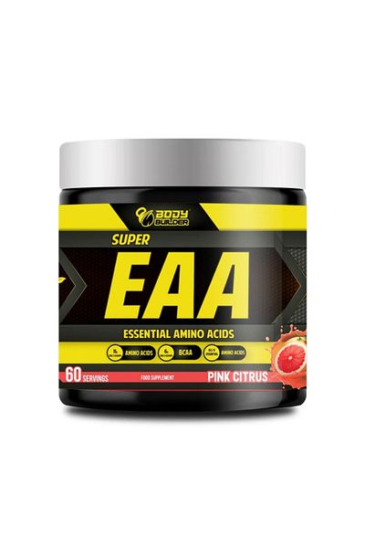 Body Builder Super EAA - 390g, Pink Citrus, Essential Amino Acids for Muscle Growth, High BCAA,