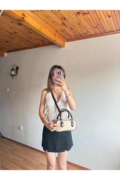 emelimin Beliz Model Bitter Brown Hand and Arm Bag