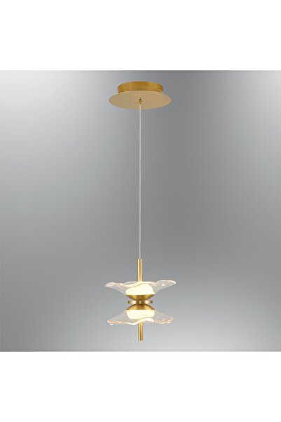 Özcan Aydınlatma 4113-1Ak Fona K.Tekli Sarkıt Gold