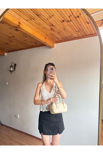 emelimin Beliz Model Mink Hand and Arm Bag