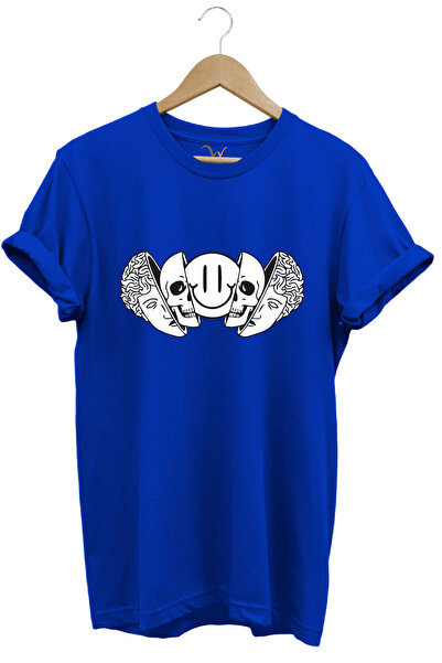 onsrawear Σουρεαλιστικό γραφικό εμπριμέ Unisex 100% βαμβακερό μπλουζάκι Saks ...