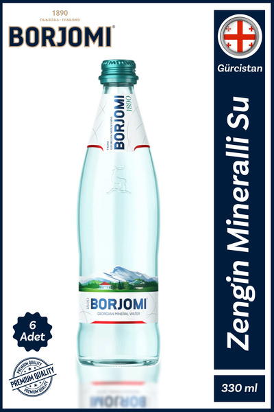borjomı 1890 Borjomi Doğal Zengin Mineralli Su 6x330ml