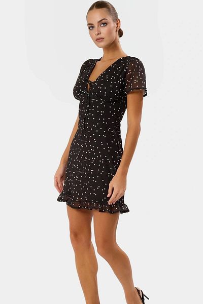 PayBuy Polka Dot Mini Tulle Dress Kisa Sleeve Bodycon Summer Durable Material Distinguished