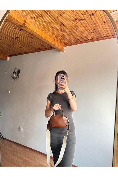 emelimin Velora Model Tan Women's Hand and Shoulder Bag