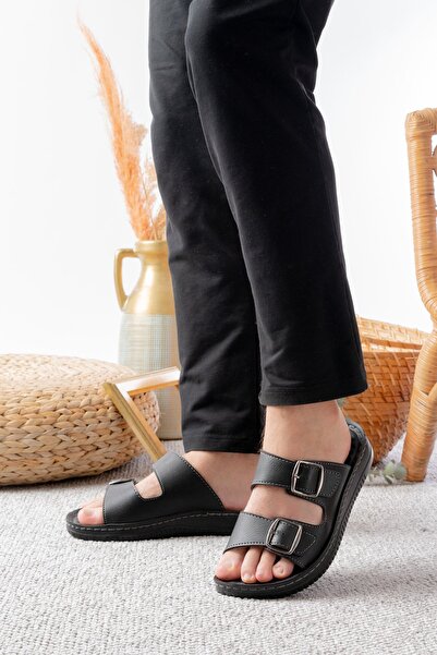 Slipcat Καθημερινή Άνετη Ανατομική Μαλακή Σόλα Κομψή Πόρπη Ανδρικές Παντόφλες εξωτερικού χώρου