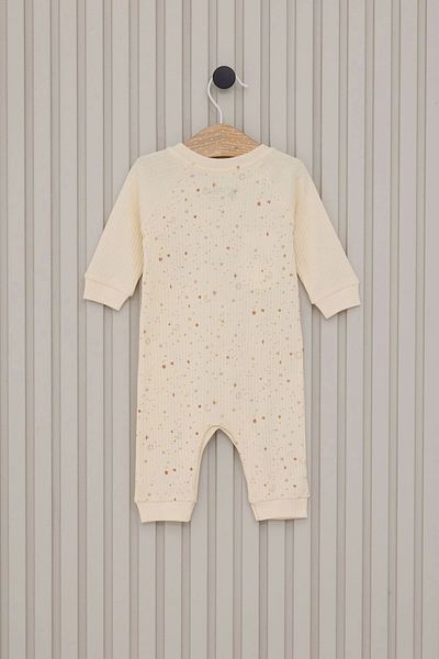 U.S. Polo Assn. Baby Girl Cream Jumpsuit