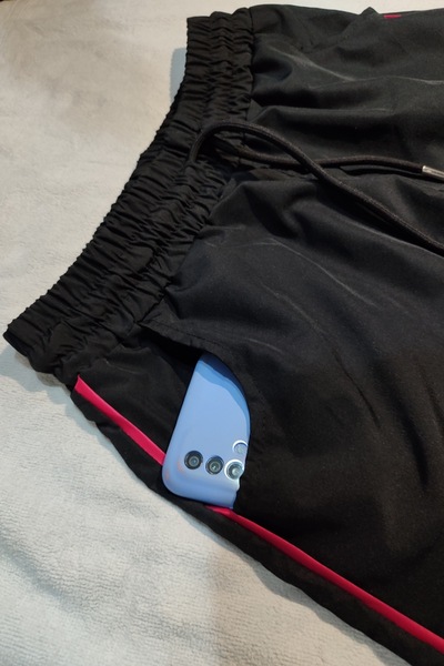 bigiyin Black Plus Size Women's Swim Shorts Plus Size Shorts (2Xl-7Xl)