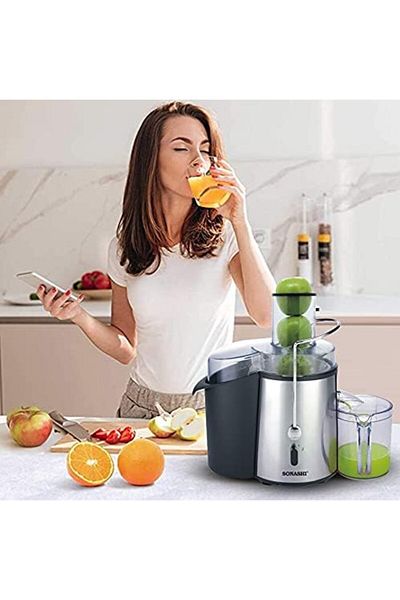 sonashi Juice Extractor with 2 Speeds - 1.8L Large Pulp Container | Whole Fruit Juice Extractor with Stainle