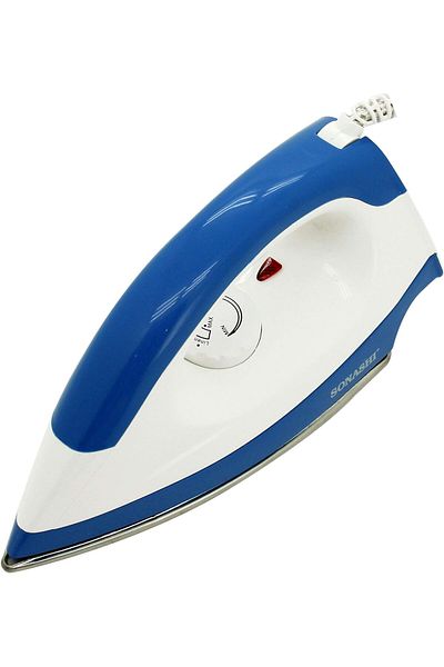 sonashi Dry Iron With Stainless Steel Soleplate & Adjustable Thermostat Control | Heavy Base Iron With Indic