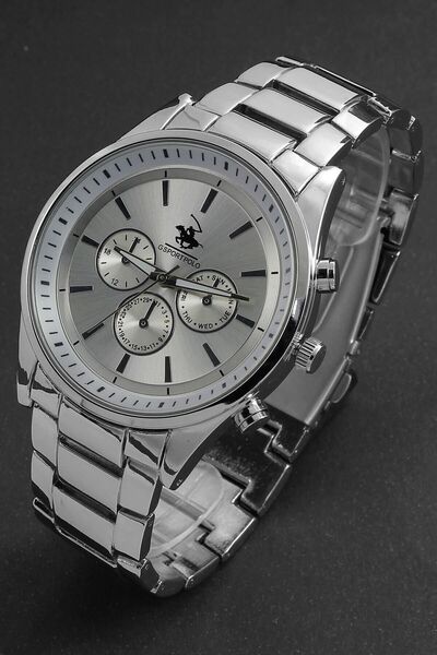 G Sport POLO ساعة يد رجالية بسلك فولاذي