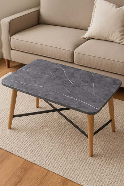 TechnoSmart Kendinden Yapışkanlı Mermer Desen Folyo Mutfak Dolap Masa Kaplama Duvarkağıdı