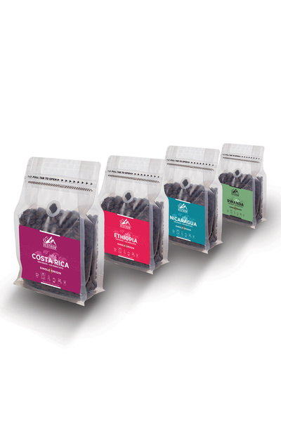 VESTRON Fantastik Dörtlü Kahve Seti F4 4x250g |%100 Arabica|Medium Roast|Sing...