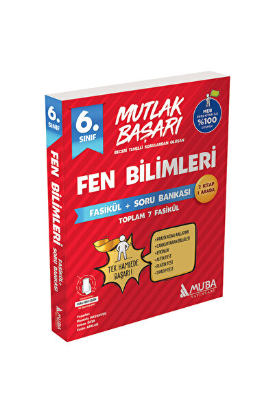 Muba Yayınları 2053 - Mutlak Başarı 6.Sınıf Fen Bilimleri Fasikül + Soru Bankası.