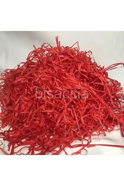 bisaccia Red Shredded Tissue Paper with Color Options - 50 grams