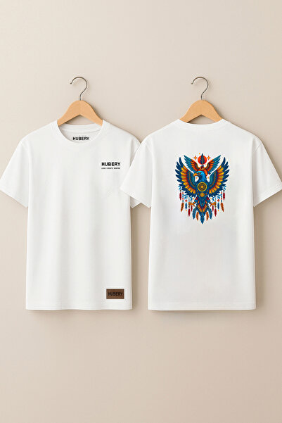 Rabia Yıldız Men's Printed T-Shirt - Mandala Pattern, Colorful Spiritual Print