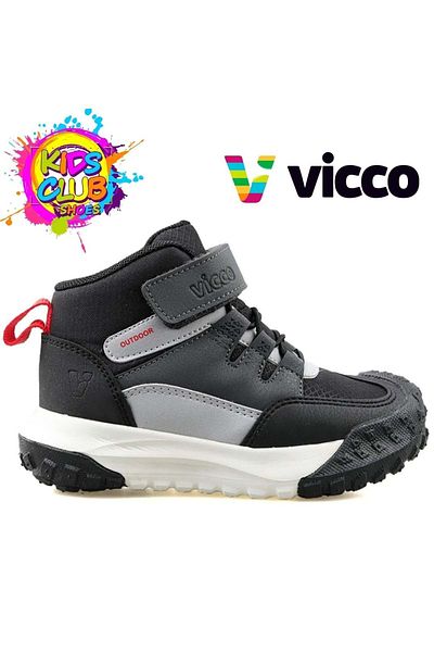Vicco Annie Phylon Rubber Sole Ορθοπεδικά Παιδικά Μποτάκια Μαύρα