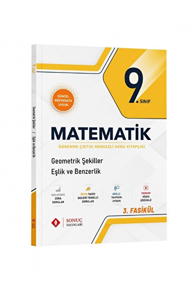 Sonuç Yayınları 9.Sınıf Geometrik Şekiller Eşlik ve Benzerlik 2024 - 2025 Son...