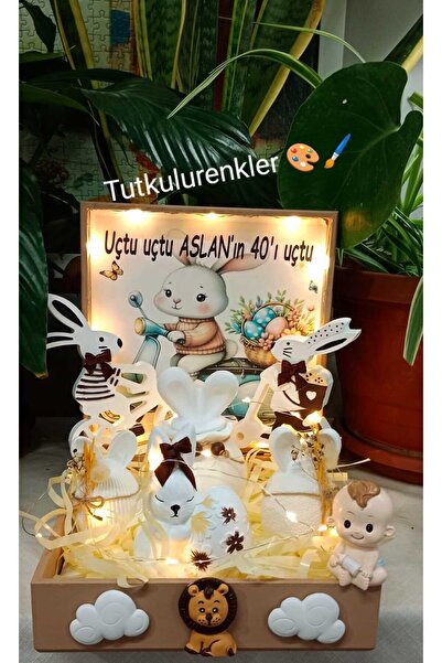 tutkulu renkler35 40 uçurma sepeti Kırk uçurma sepeti Bebek hediyelik