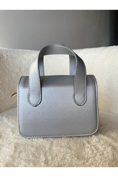 emelimin Nina Model Silver Women's Hand and Shoulder Bag