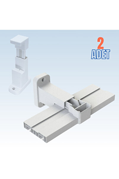 sebox Pratik Korniş Tutucu L Ayak Perde Rayı Duvara Montaj Aparatı - 2 Adet
