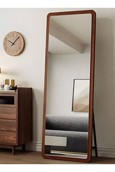 Taimi Full Length Wooden Frame Mirror With Stand For Bedroom Dressing Room Living Room 160x60 Cm