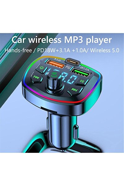 Kensa Araç Bluetooth FM Transmitter MP3 ve Şarj