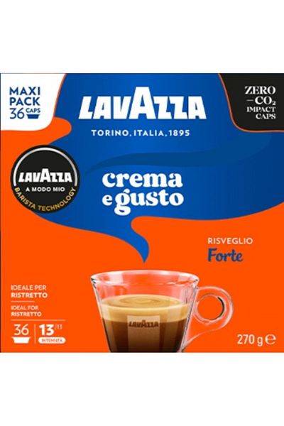 LavAzza A Modo Mio Compatible Crema E Gusto 36 قطعة من القهوة الكبسولية (غير متوافقة مع NESPRESSO.)