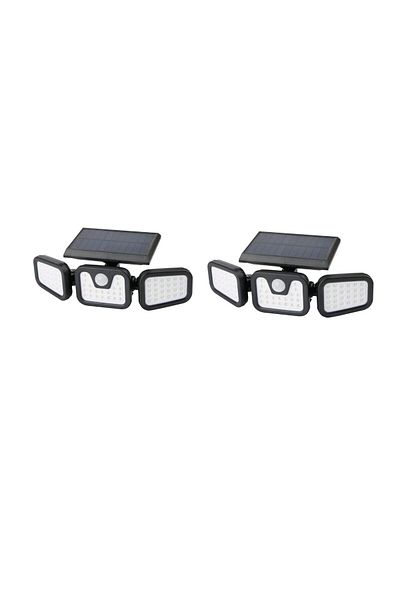 ETRONIK 2 Pack Of IP65 Solar LED for Outdoor Use on the Balcony or Garage with Motion,Strong Light of 600lm