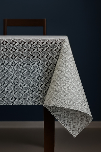 Soft Kare مفرش طاولة فاخر من القماش المشمع المطلي بطبقة شفافة من مادة PVC مقاوم للماء وقابل للمسح ومتين