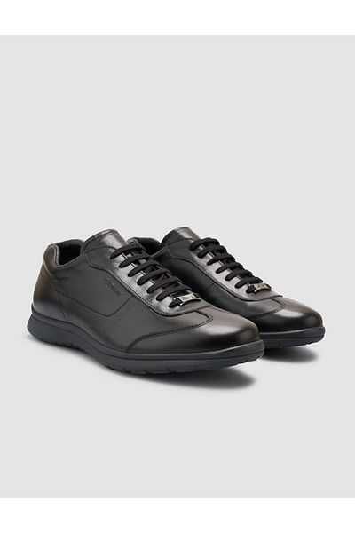 Cabani 100% Genuine Leather Black Men's Sneaker