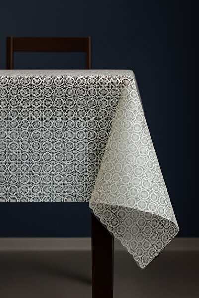 Soft Kare مفرش طاولة فاخر من القماش المشمع المطلي بطبقة شفافة من مادة PVC مقاوم للماء وقابل للمسح ومتين