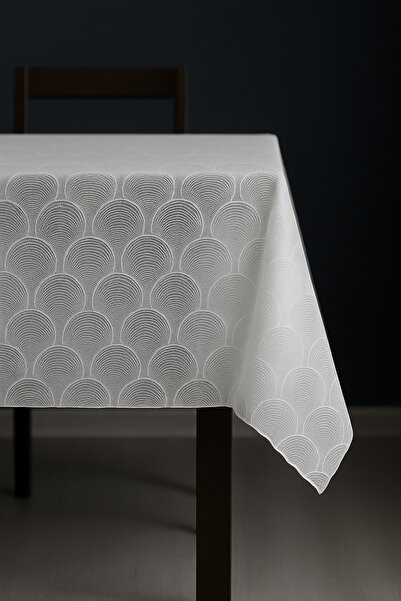 Soft Kare مفرش طاولة فاخر من القماش المشمع المطلي بطبقة شفافة من مادة PVC مقاوم للماء وقابل للمسح ومتين